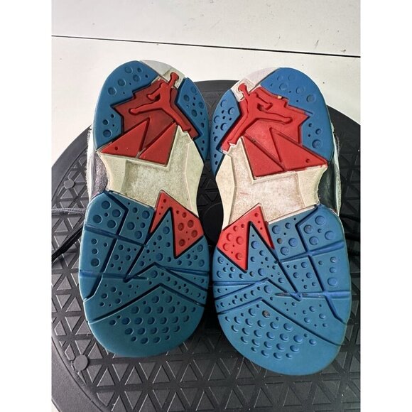 Nike Air Jordan True Flight White Blue Red Toddlers Shoes Size 7C  343797-164 - Picture 5 of 7